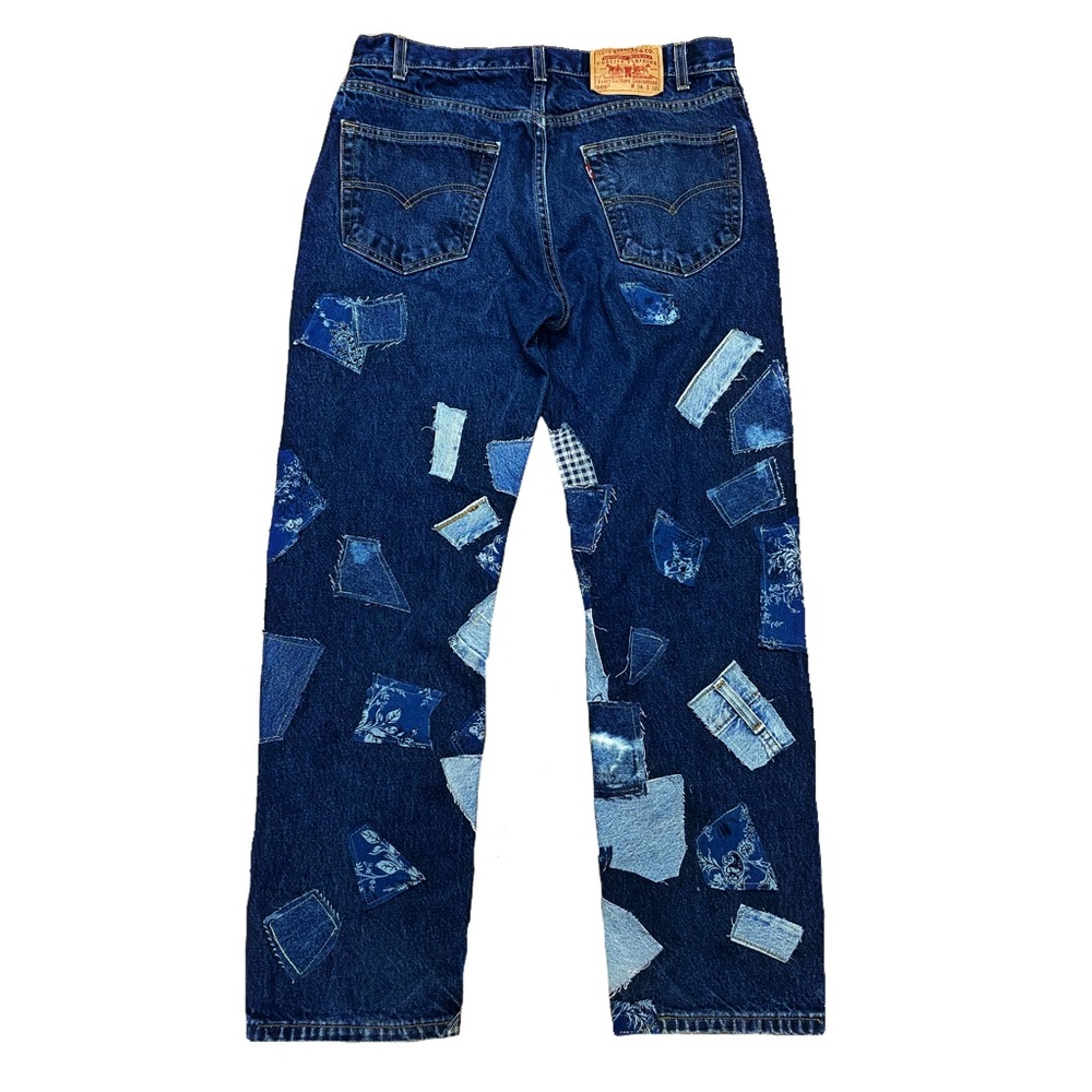 Denim patchwork jeans - Picture 5 of 10